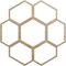 Ekena Millwork Florin Wood Fretwork Pierced Ceiling Medallion, Birch, 22"OD x 7 3/4"ID x 3/8"T CMWP22X22X0375FOBI - alternate 1